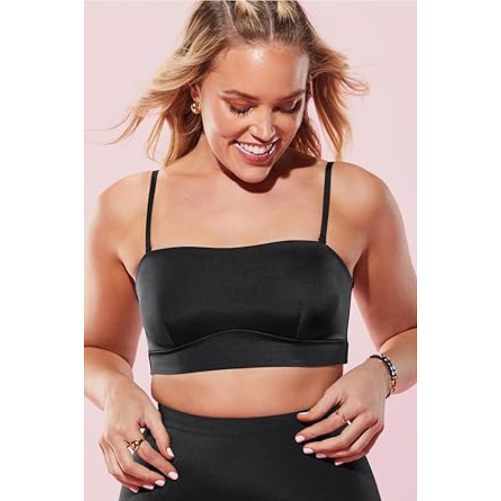NEW Yitty Headliner Shaping Bandeau Black Tube Removable Strap Size L - Picture 2 of 5